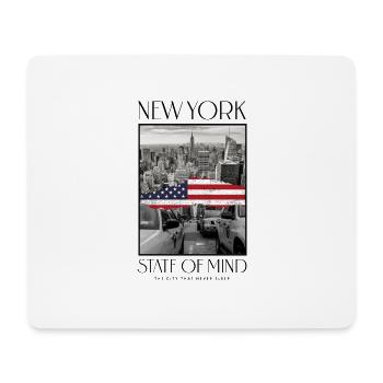 New York City USA America City Skyline Collage - Mouse Pad (horizontal) - white - Front