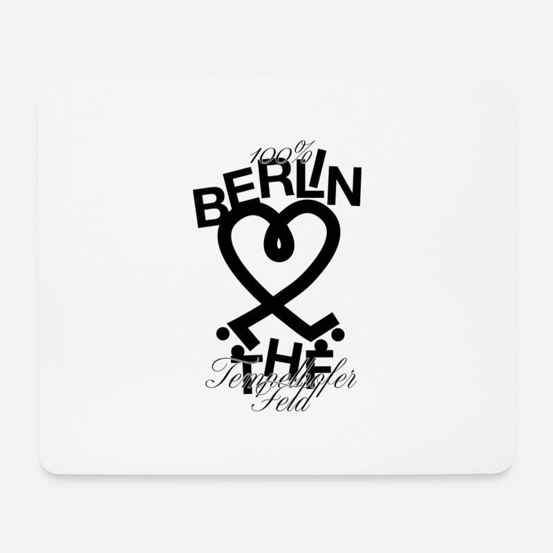 Tempelhofer Feld Skate - Mousepad (Querformat) - Weiß