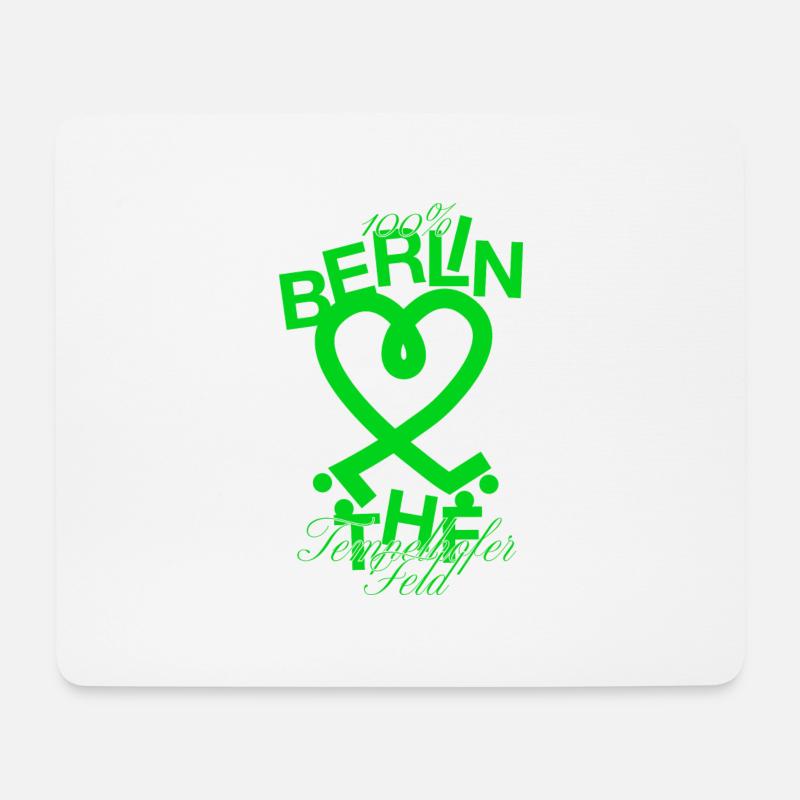 Tempelhofer Feld skater - Mousepad (Querformat) - Weiß