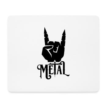 Metall. - Mousepad (Querformat) - Weiß - Vorne