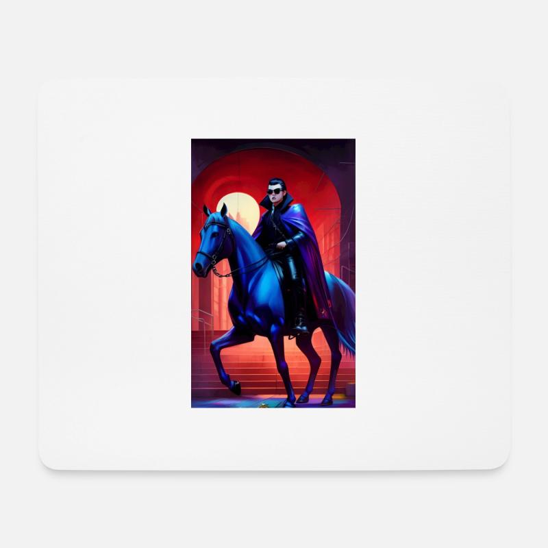 Spektraler Reiter - Mousepad (Querformat) - Weiß