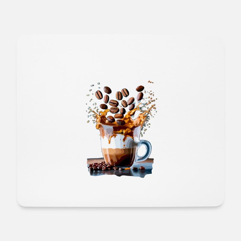 CAFÉ - Mousepad (Querformat) - Weiß
