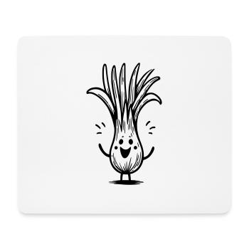 Funny leeks - Mouse Pad (horizontal) - white - Front