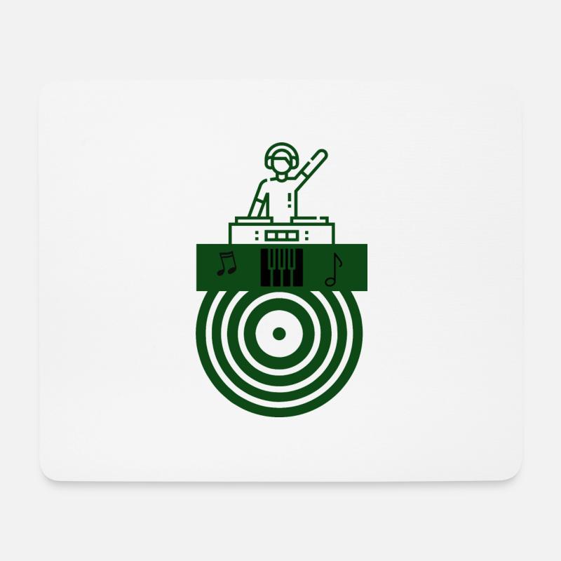 Beats - Mousepad (Querformat) - Weiß