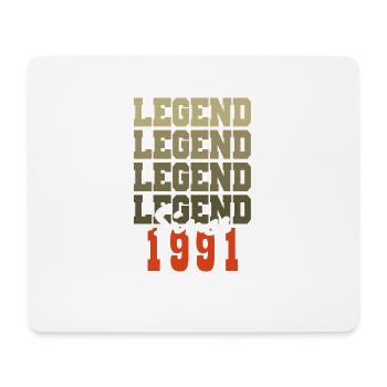 Vintage-Geschenk zum 33. Jahrestag, geboren vor einem Monat im Jahr 1991 - Mousepad (Querformat) - Weiß - Vorne
