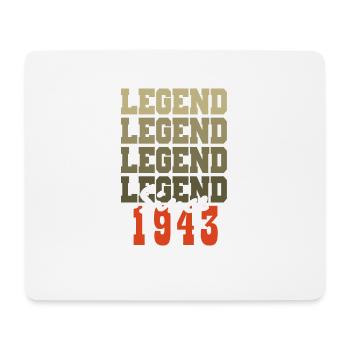Vintage Born A Month 1943 81st Birthday Gift - Mouse Pad (horizontal) - white - Front