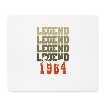 Cadeau 60e Anniversaire Vintage Né un mois de 1964 - Tapis de souris (format paysage) - blanc - Devant