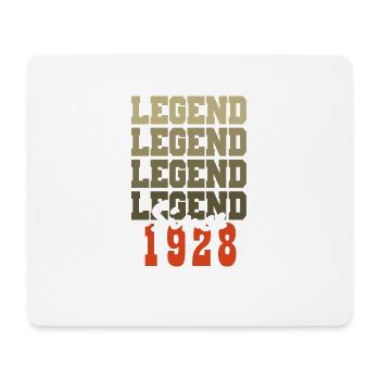 Vintage 96th Birthday Gift Born One Month from 1928 - Mouse Pad (horizontal) - white - Front