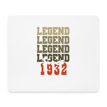 Vintage Geschenk zum 92. Geburtstag geboren in einem Monat aus dem Jahr 1932 - Mousepad (Querformat) - Weiß - Vorne