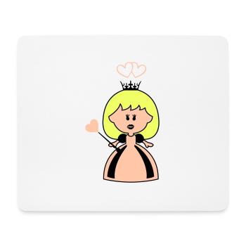 amour de princesse - Tapis de souris (format paysage) - blanc - Devant