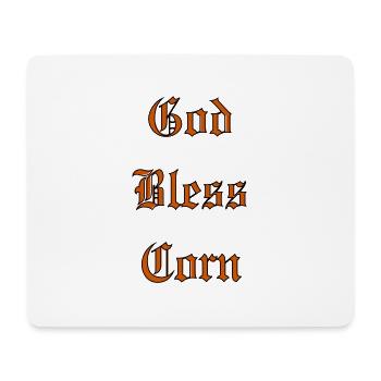 GodBlessCorn - Mouse Pad (horizontal) - white - Front
