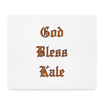 GodBlessKale - Mousepad (Querformat) - Weiß - Vorne
