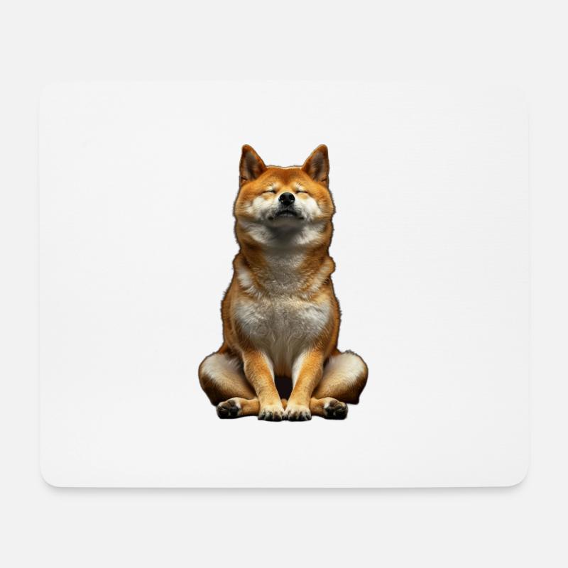 Shiba Inu - Mousepad (Querformat) - Weiß