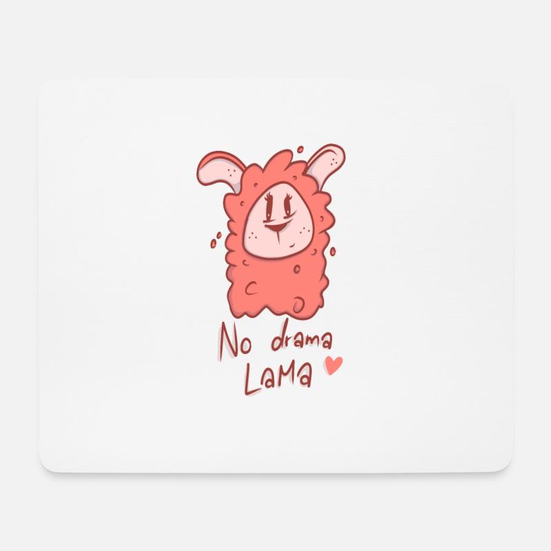 Lama4 - Mouse Pad (horizontal) - white
