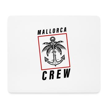 Mallorca Crew Palm Tree Anchor Holidays - Tapis de souris (format paysage) - blanc - Devant