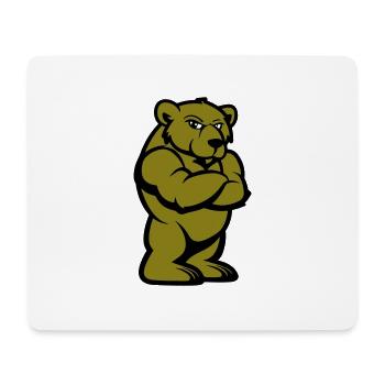 Bear Comic Brown Bear - Mouse Pad (horizontal) - white - Front