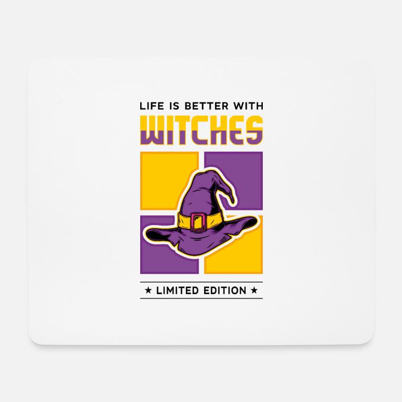 Witches - Mousepad (Querformat) - Weiß