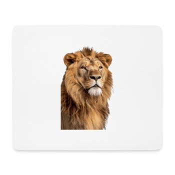 Lion - Tapis de souris (format paysage) - blanc - Devant