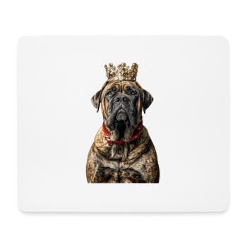 Dogue anglais - Tapis de souris (format paysage) - blanc - Devant