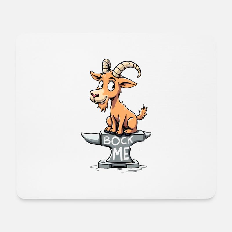 Bock auf Metal - Mousepad (Querformat) - Weiß