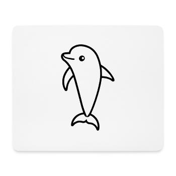 dolphin - Mouse Pad (horizontal) - white - Front