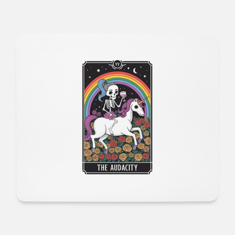 Tarotkarte - Mousepad (Querformat) - Weiß