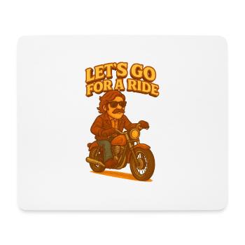 Let's Go For a Ride - Mouse Pad (horizontal) - white - Front