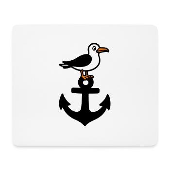 Anker Möwe Hafen - Mouse Pad (horizontal) - white - Front