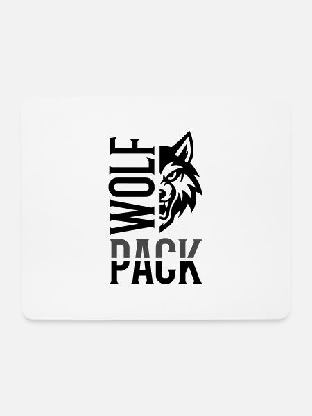 Wolf Pack Rudel - Mousepad (Querformat) - Weiß