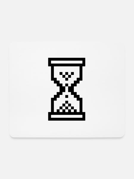 HourGlass - Mousepad (Querformat) - Weiß