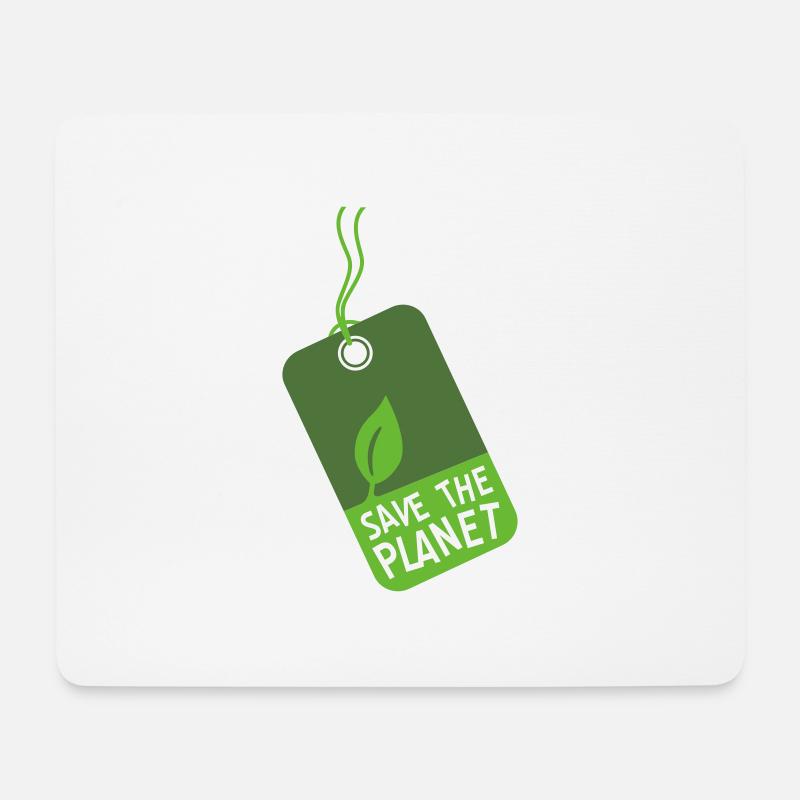 etikett_stp - Tapis de souris (format paysage) - blanc