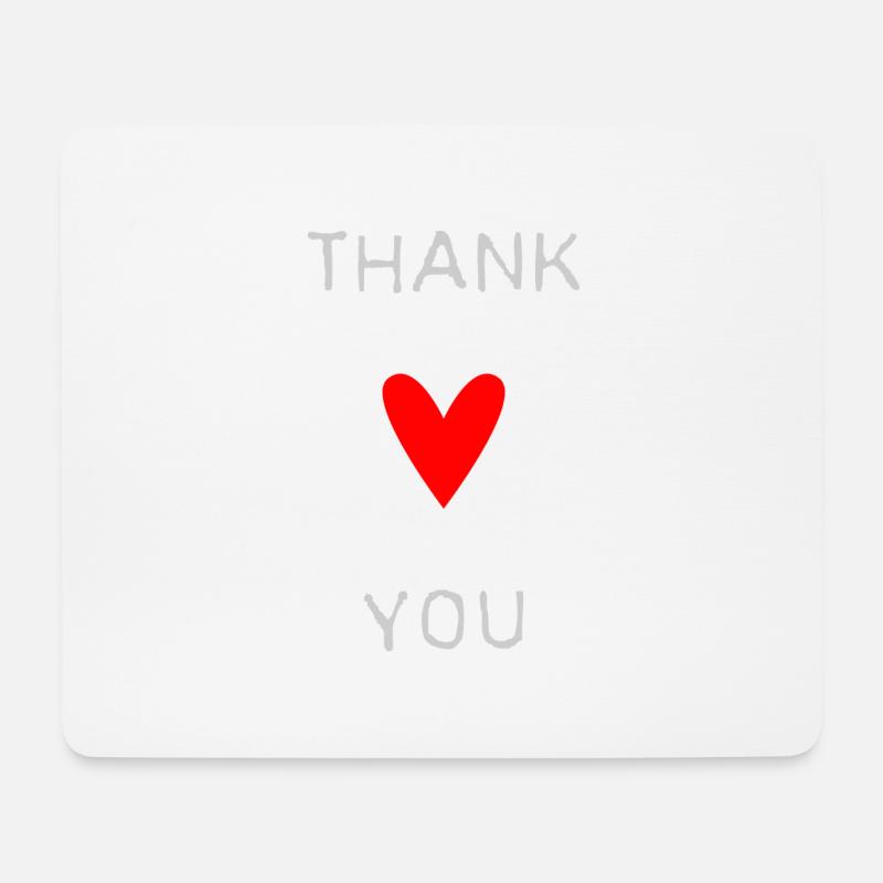 VIELEN DANK. DANKE. VIELEN DANK. JAHRESTAG. GEBURT. - Mousepad (Querformat) - Weiß
