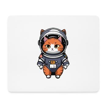Cat Space Travel - Mouse Pad (horizontal) - white - Front
