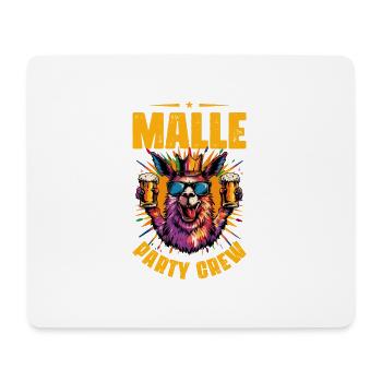 Malle Party Crew Urlaub - Mousepad (Querformat) - Weiß - Vorne