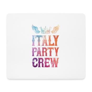 L’équipe de la fête italienne dit - Tapis de souris (format paysage) - blanc - Devant