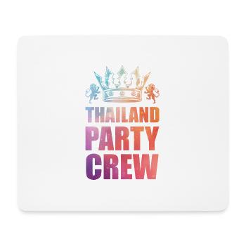 Thailand Party Crew Spruch - Mousepad (Querformat) - Weiß - Vorne