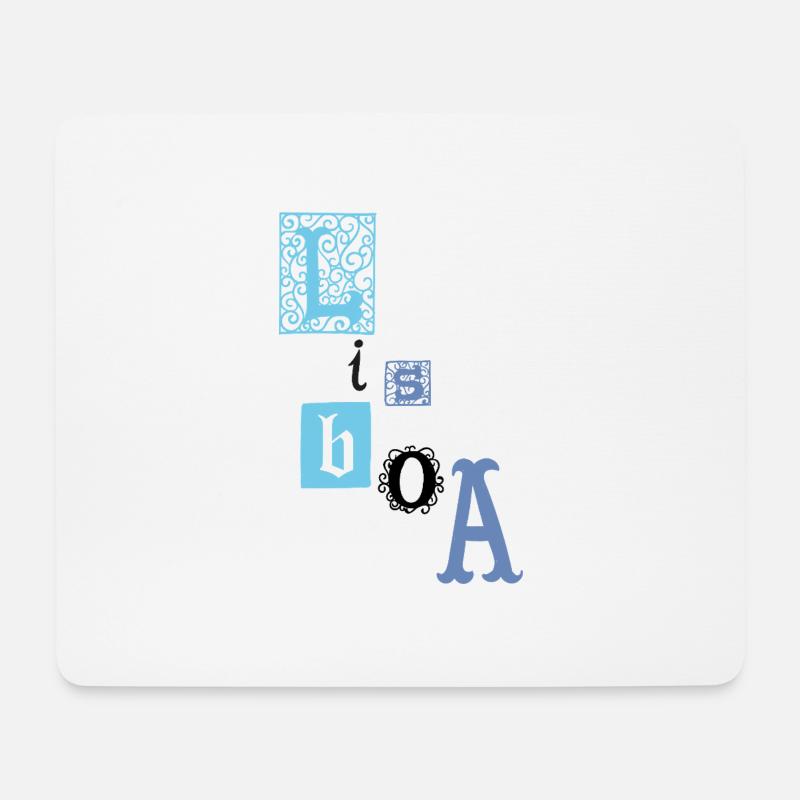 lisboa - Mousepad (Querformat) - Weiß