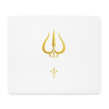 Emblème du Trident d’Or de Kyiv - Tapis de souris (format paysage) - blanc - Devant