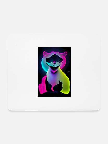 Die Katze - Mousepad (Querformat) - Weiß