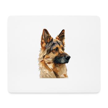 CHIEN DE BERGER - Tapis de souris (format paysage) - blanc - Devant