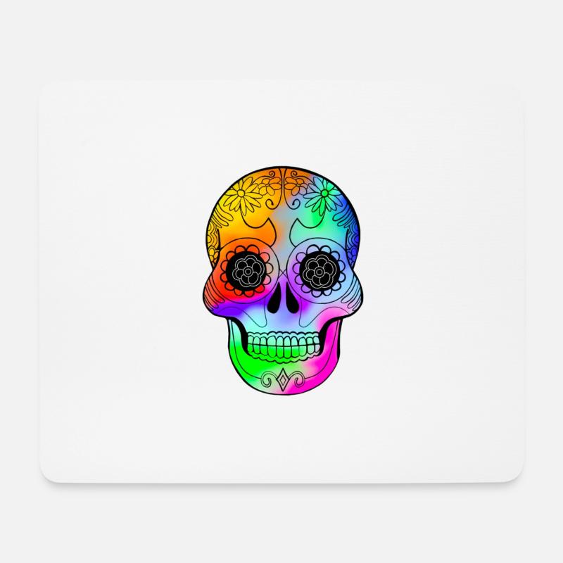 Einheits-Schädel - Mousepad (Querformat) - Weiß