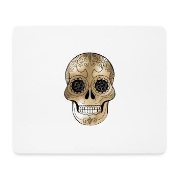 Skull v.2 Gold - Mouse Pad (horizontal) - white - Front