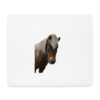 Pferde T-shirt Geschenk Reiter  - Mousepad (Querformat) - Weiß - Vorne