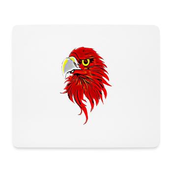 Oiseau de proie - Tapis de souris (format paysage) - blanc - Devant