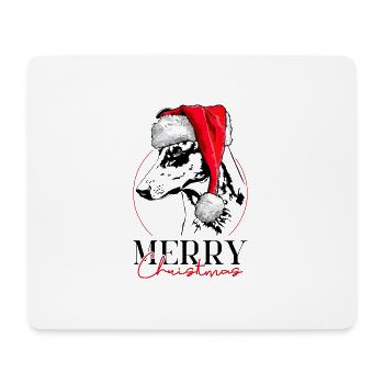 Santa KURZHAARCOLLIE Merry Christmas Hund Wilsigns - Mousepad (Querformat) - Weiß - Vorne