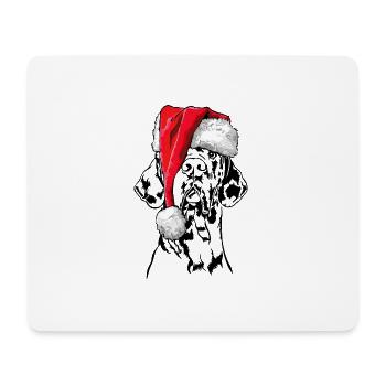 Santa Great Dane Christmas Dogs Wilsigns - Mouse Pad (horizontal) - white - Front