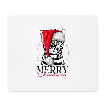 Père Noël Bengale chat joyeux Noël chat Wilsigns - Tapis de souris (format paysage) - blanc - Devant