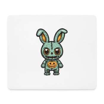Bunny Halloween Funny Zombie - Mouse Pad (horizontal) - white - Front