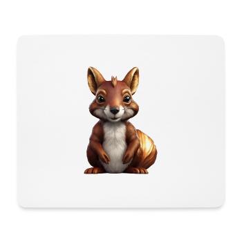 Écureuil - Tapis de souris (format paysage) - blanc - Devant