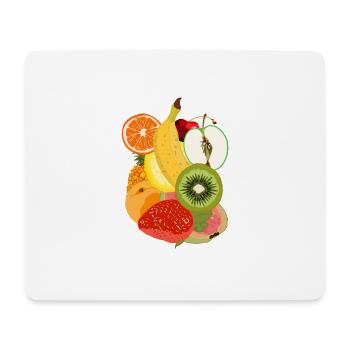 Salade de fruits - Tapis de souris (format paysage) - blanc - Devant